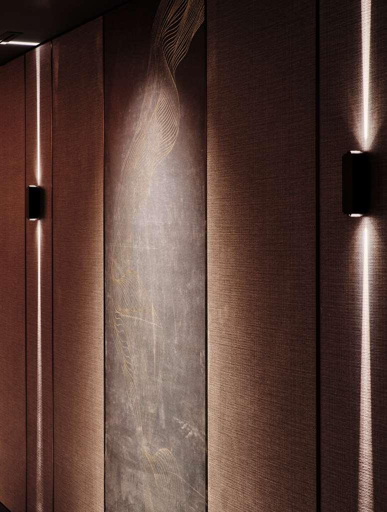 Grand Hyatt Kuwait Otel Kuveyt Oda fotoğraf A brushed stainless steel refrigerator
